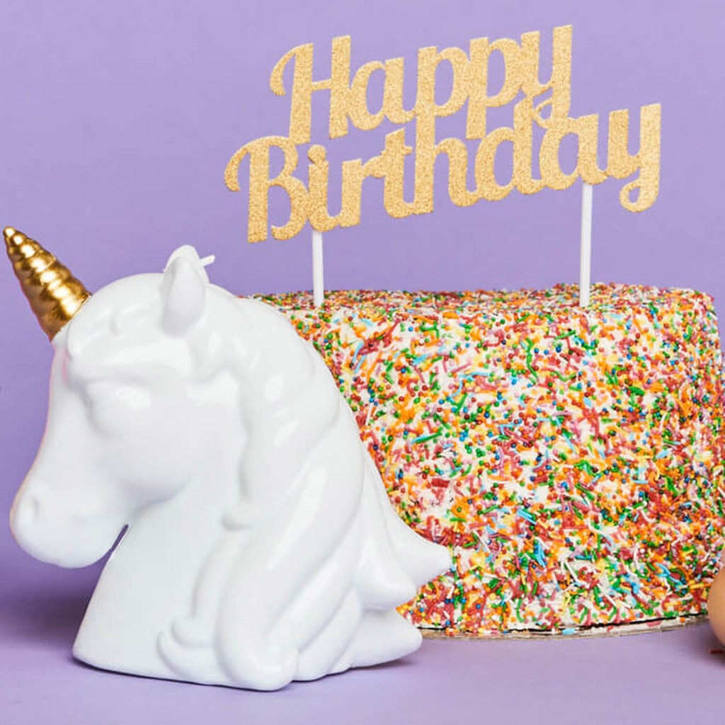 Grosse Einhorn Kerze