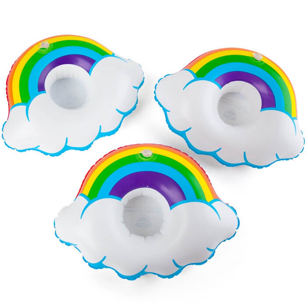 Porte-Boissons Gonflables Arc-en-Ciel