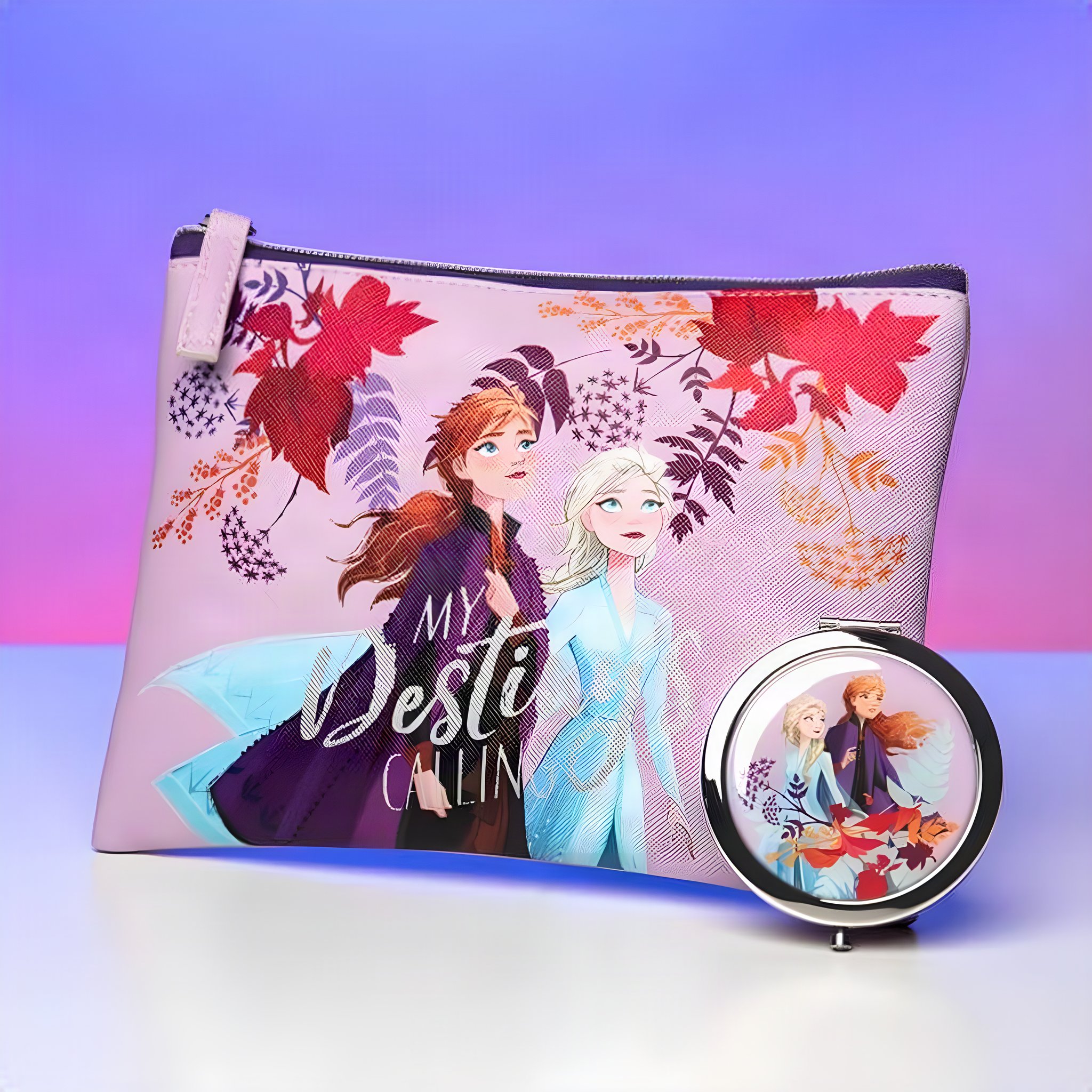 Frozen 2 Cosmetic Purse and Mirror Set