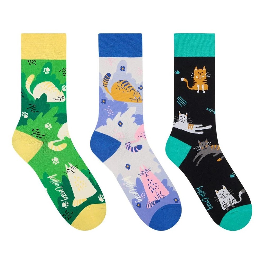 Cat Socks 3-Pack