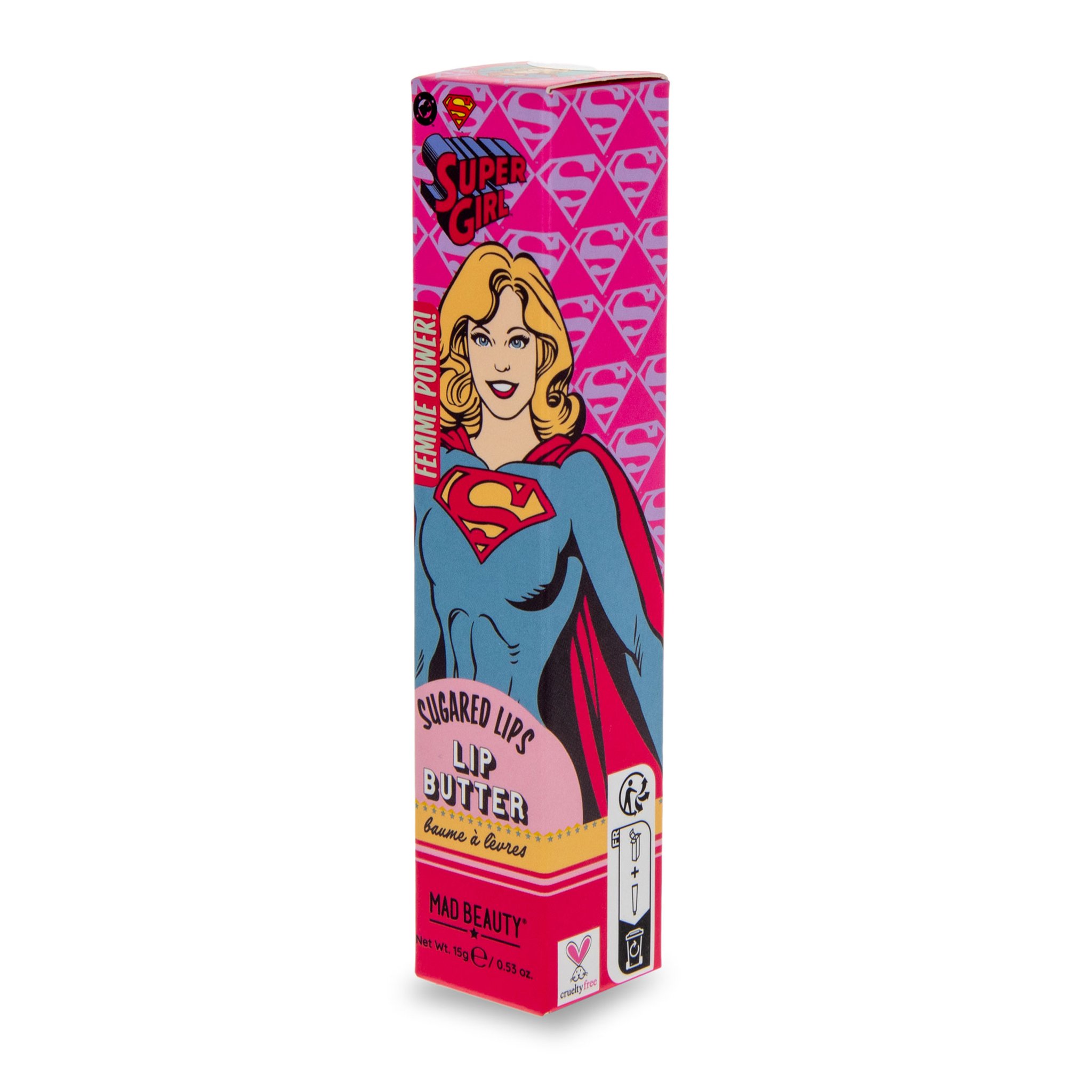 Supergirl Lip Butter mit goldenen Akzenten