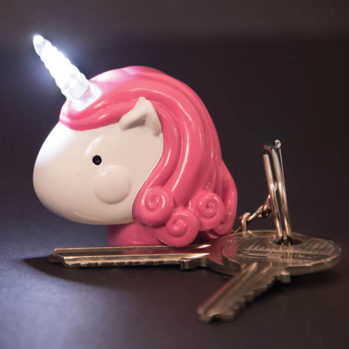Portachiavi Unicorno con Mini Torcia