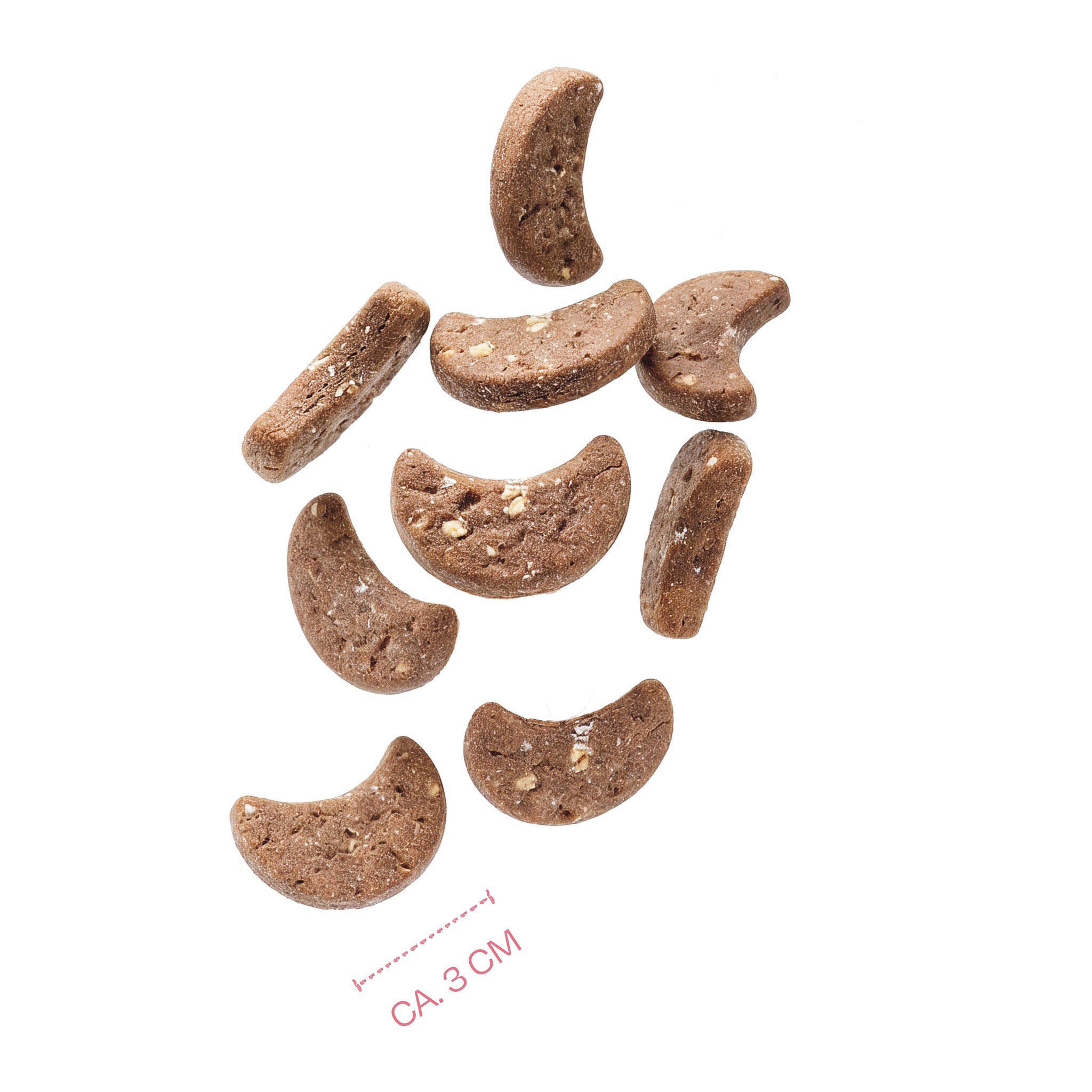Adventskalender für Hunde mit Winter Cookies – Winter Cookies in Halbmondform, ca. 3 cm
