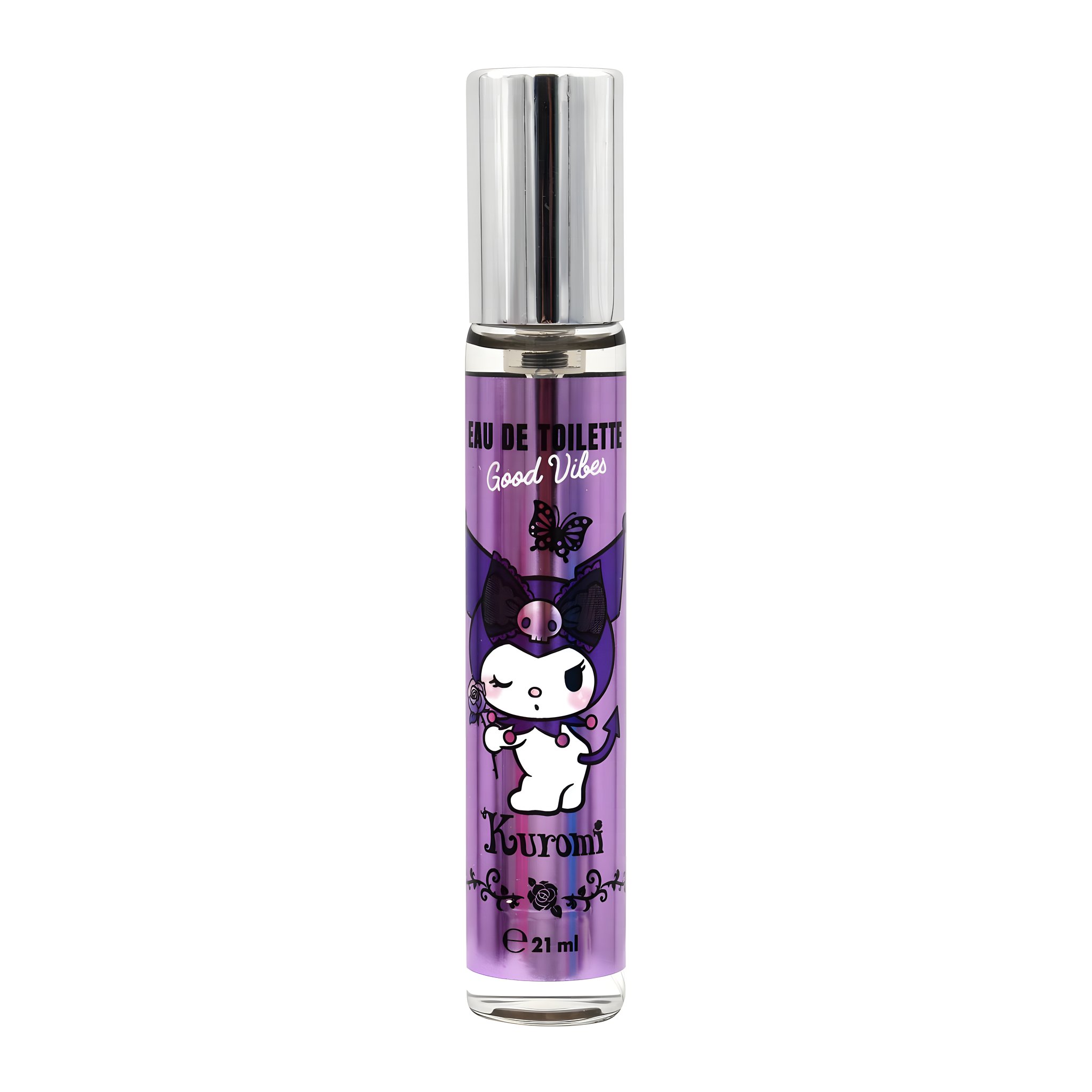 Kuromi Eau de Toilette 21 ml im violetten Flakon mit Geschenkbox
