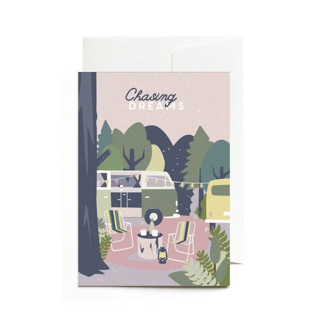 Chasing Dreams Grusskarte von roadtyping