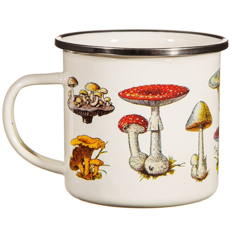 Vintage Pilz Emaille-Tasse