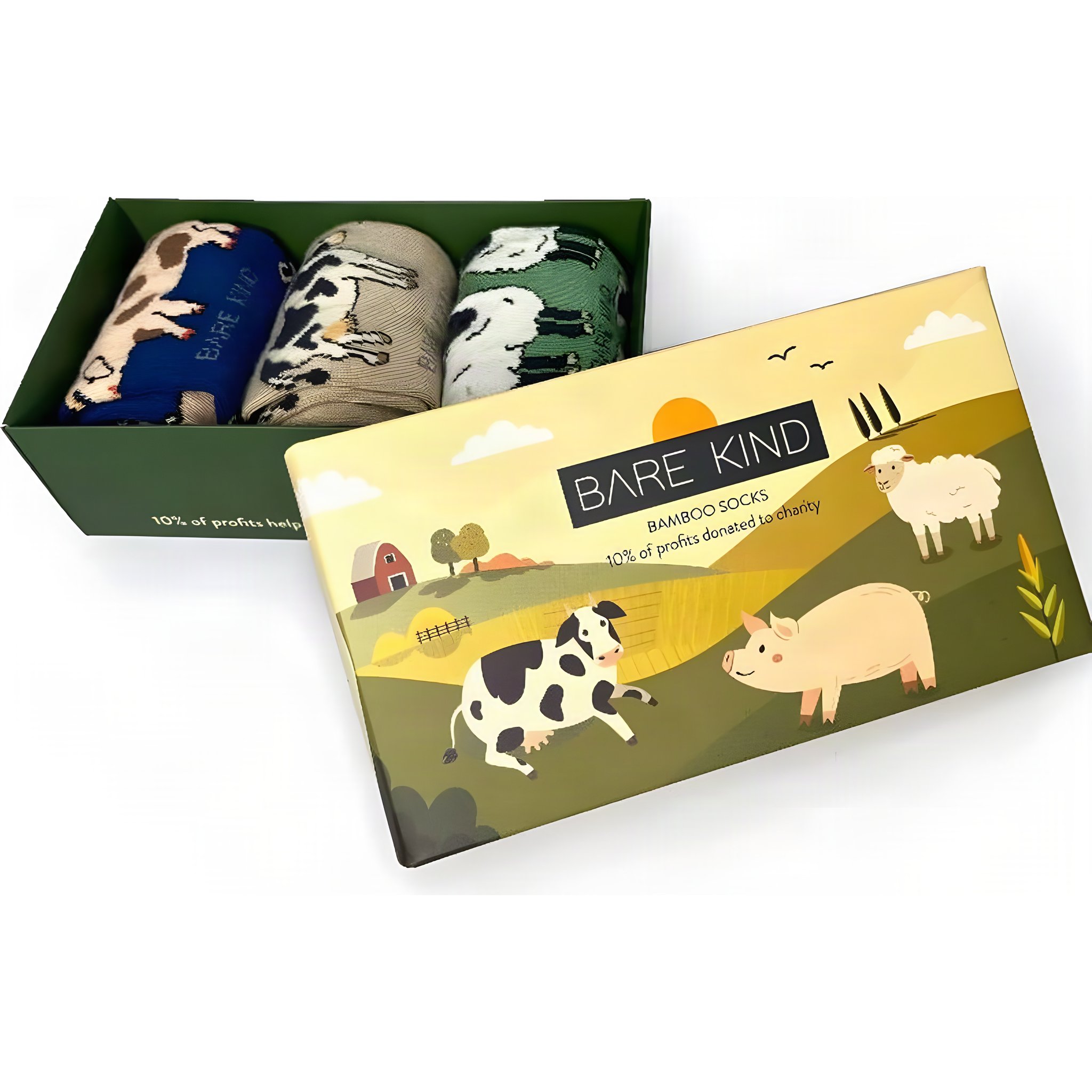 Farm Animals Sock Gift Set for Kids