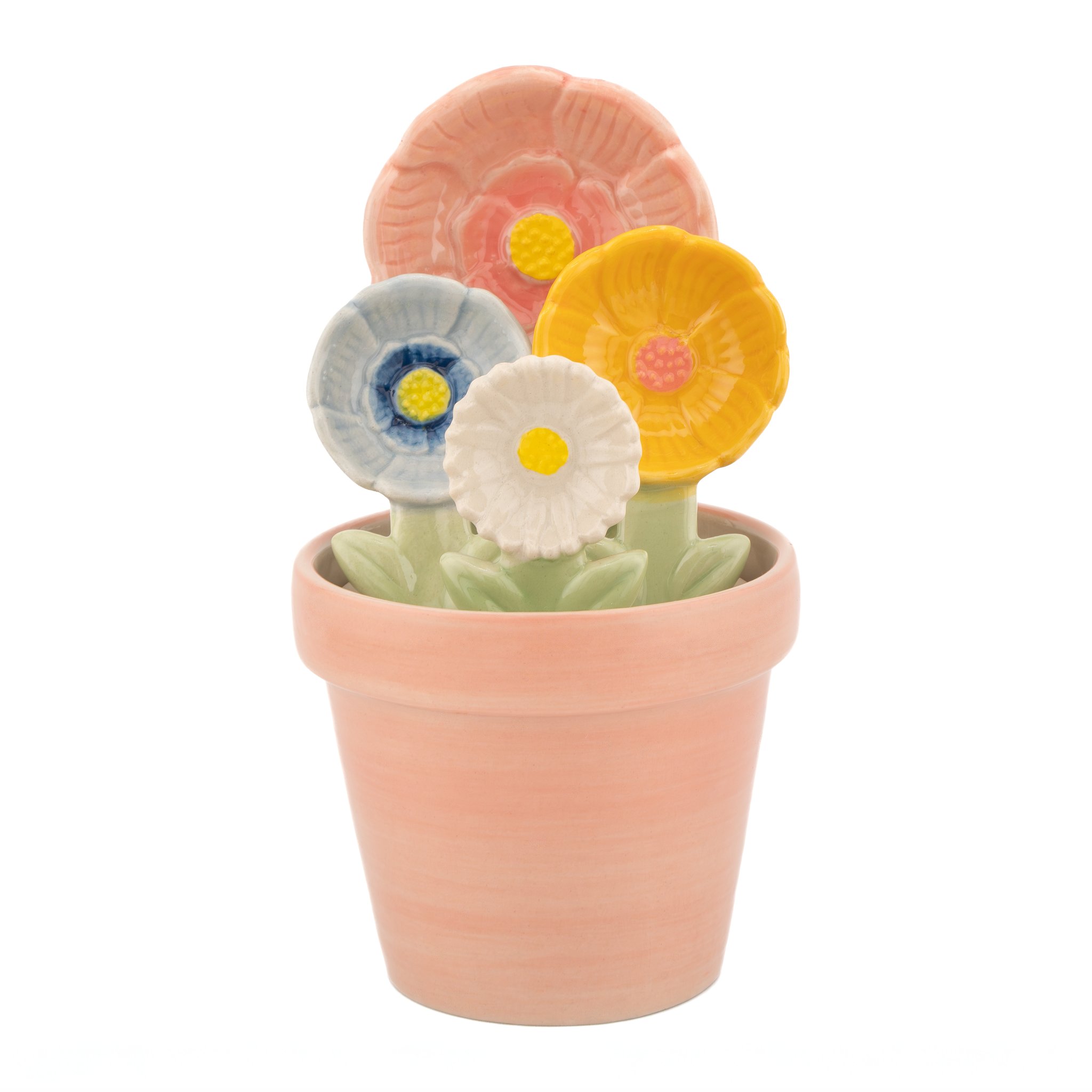 Blumen-Messlöffel mit Topf – im Topf