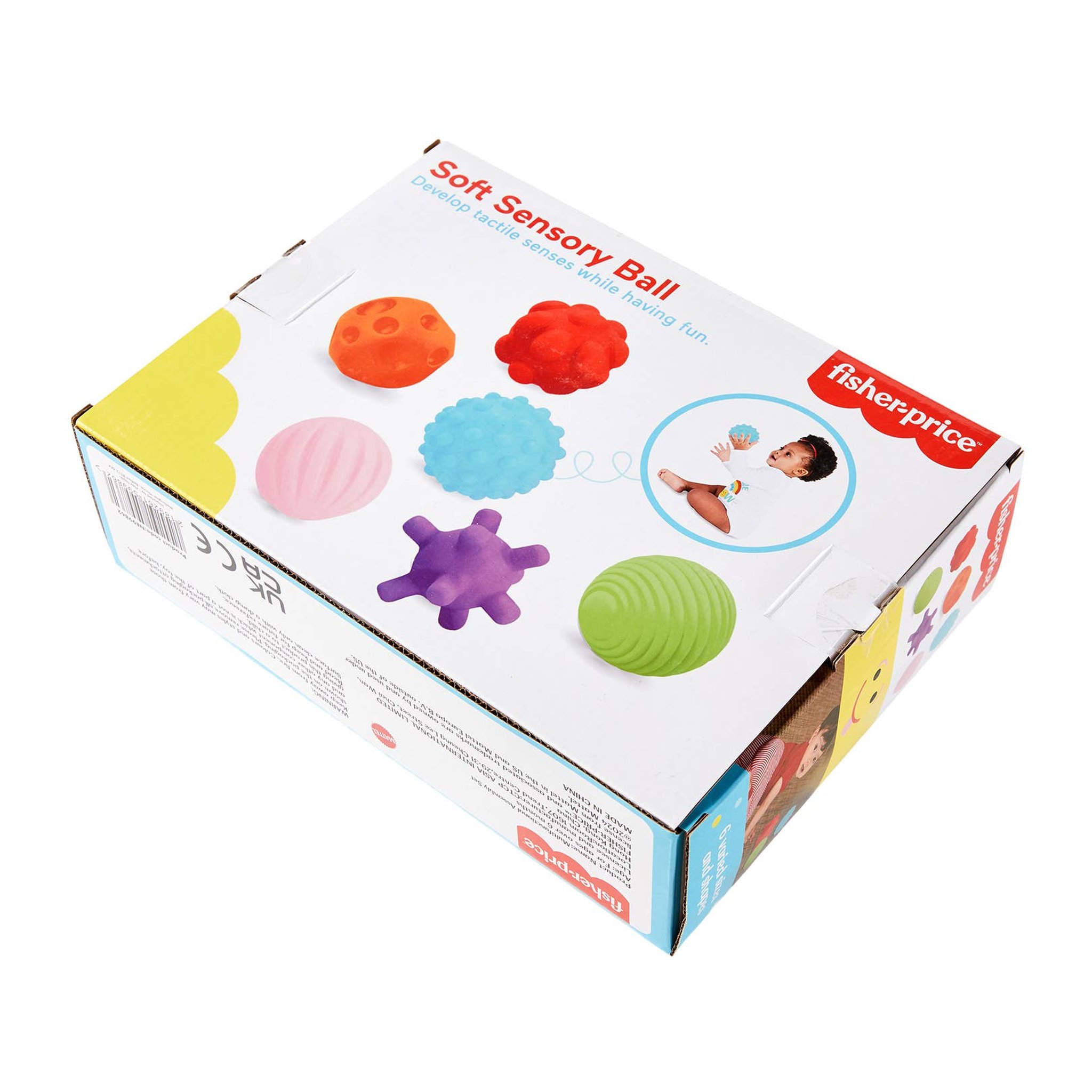 Rückseite der Verpackung Fisher-Price Soft Sensory Ball