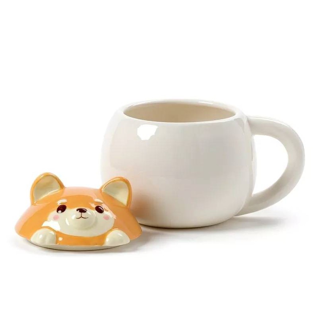 Shiba Inu Tasse mit Deckel