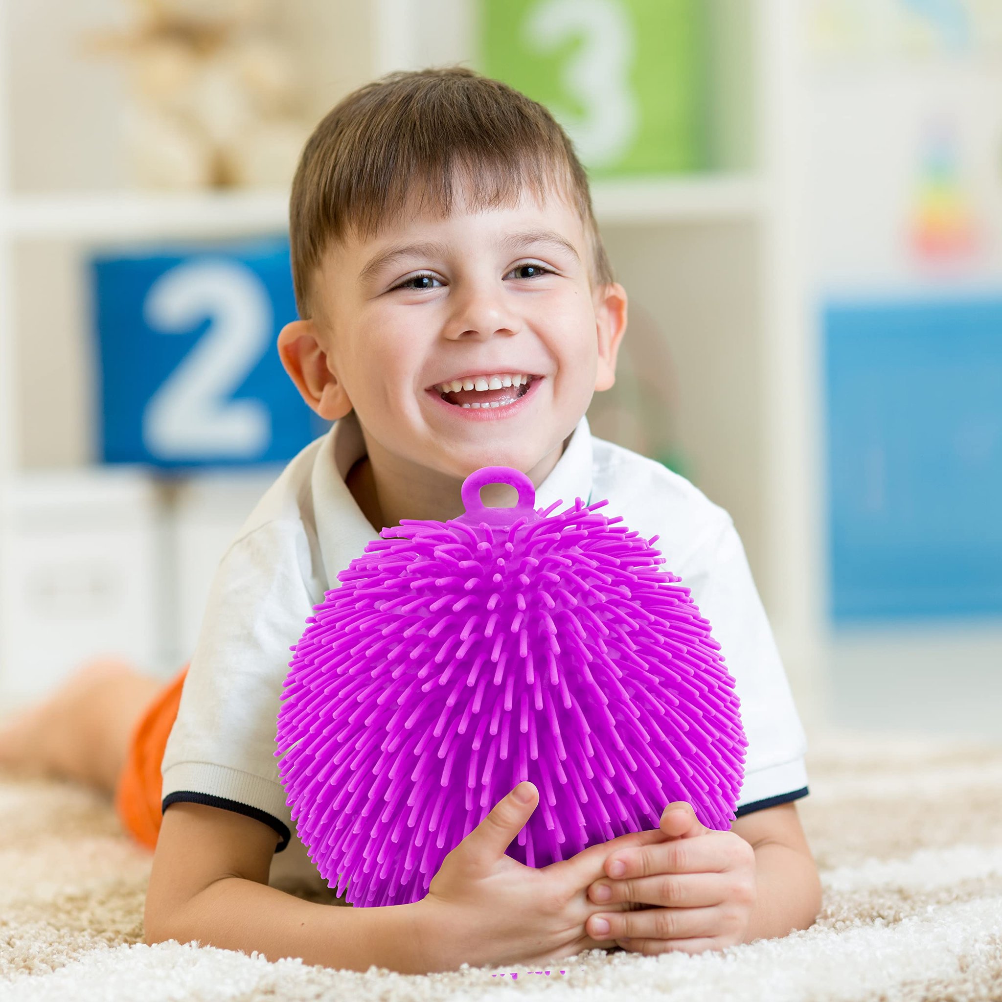 Riesen-Squishy-Ball Violett 21 cm (Bild 6)