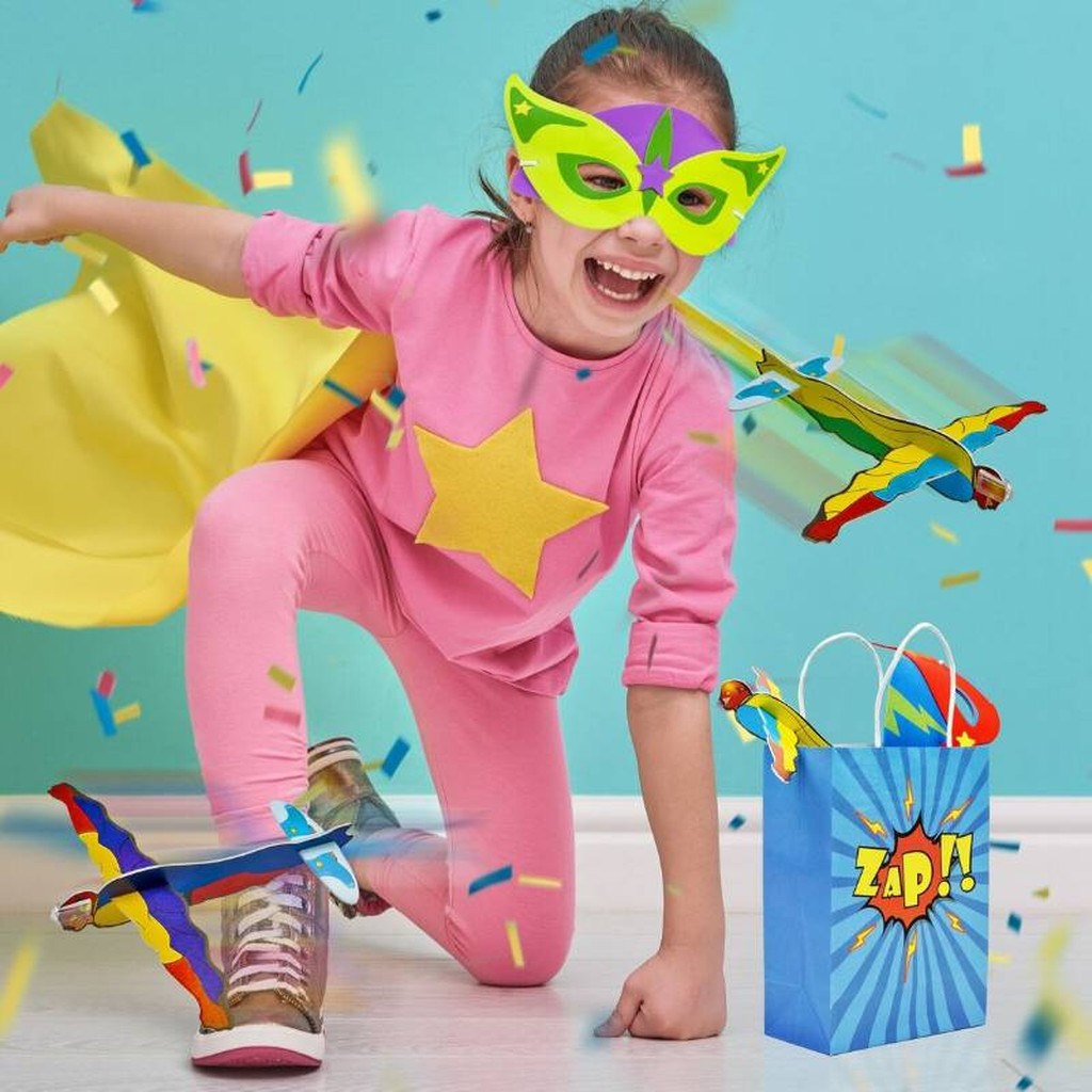 Set di sacchetti da 60 pezzi per feste di supereroi