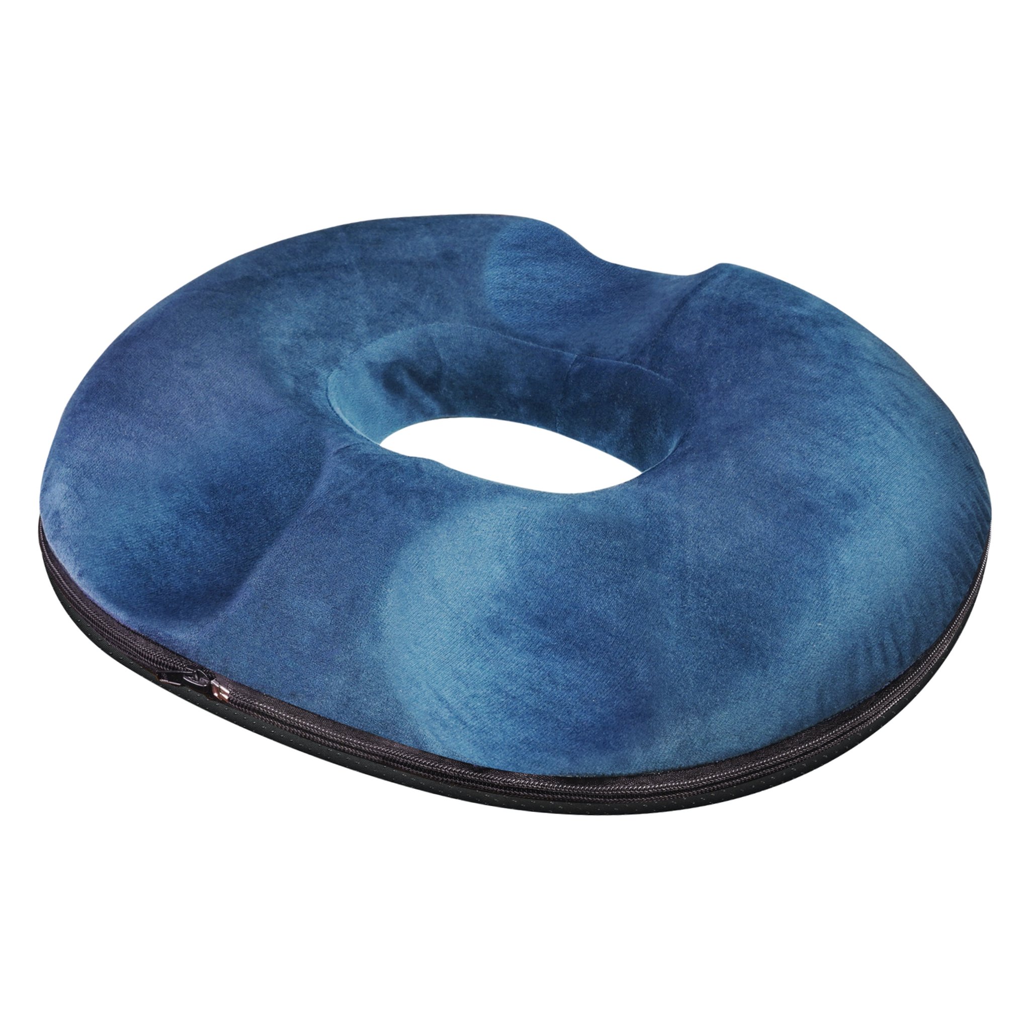 Donut-Sitzkissen Steissbein in Marineblau, 3/4-Ansicht