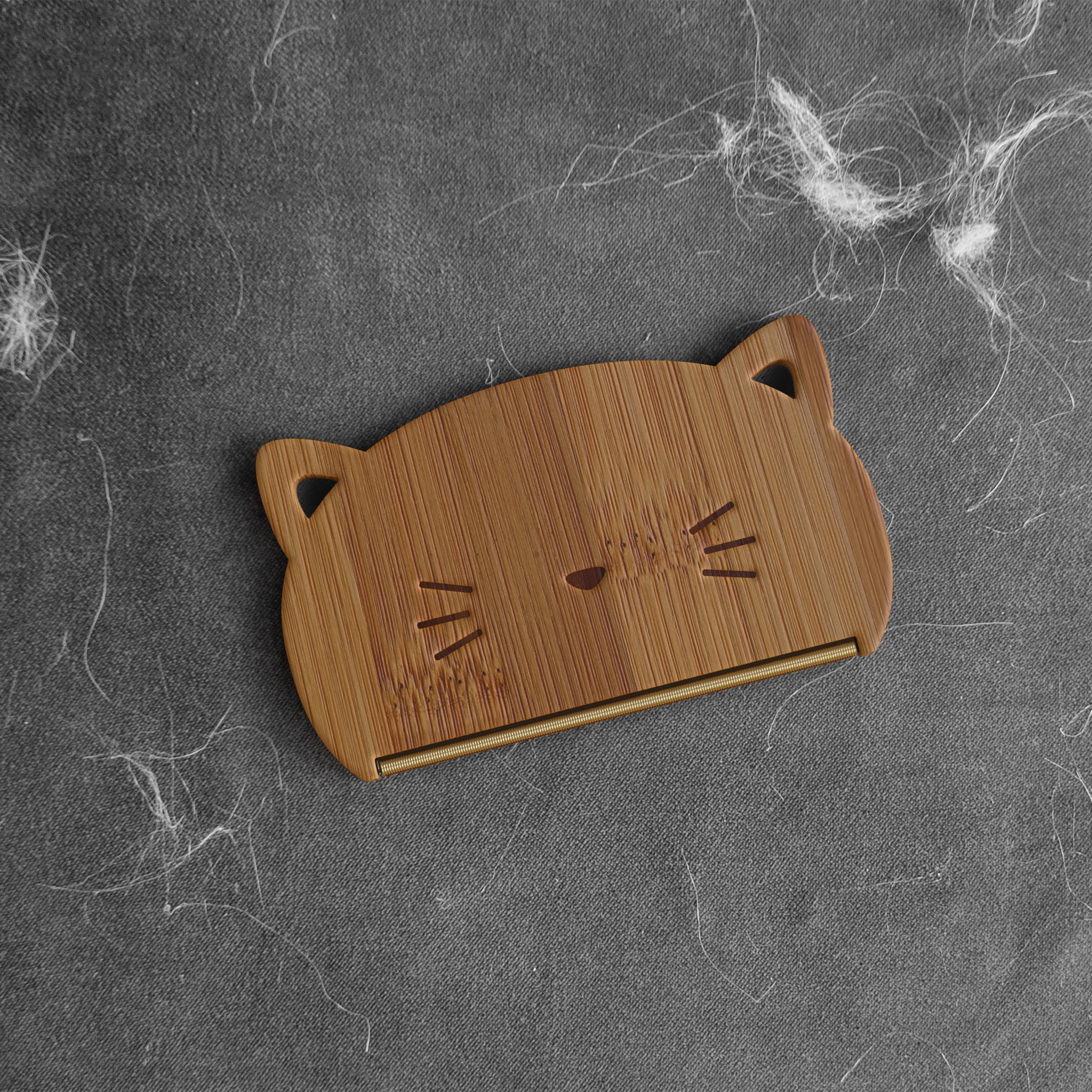 Cat Hair Remover – Wiederverwendbare Tierhaarbürste aus Bambus (Bild 6)