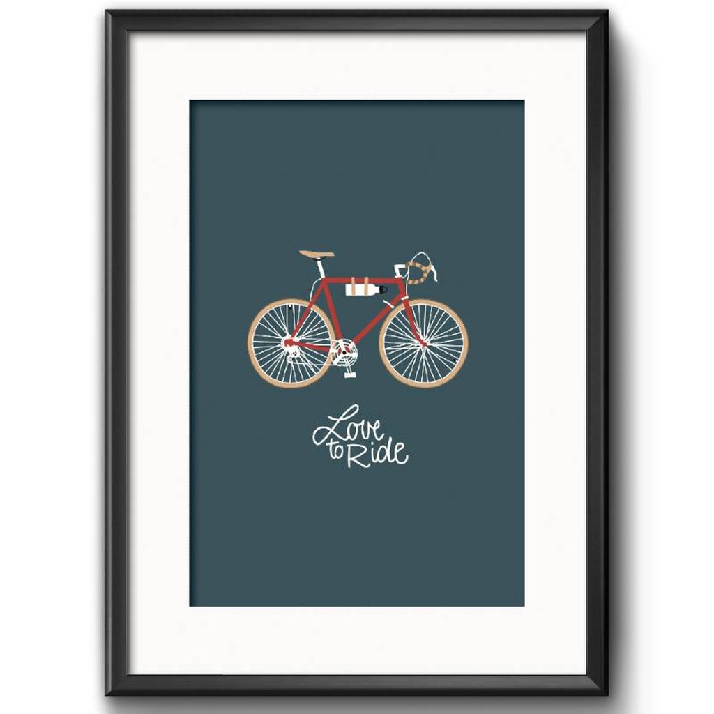 Love to Ride Kunstdruck von roadtyping