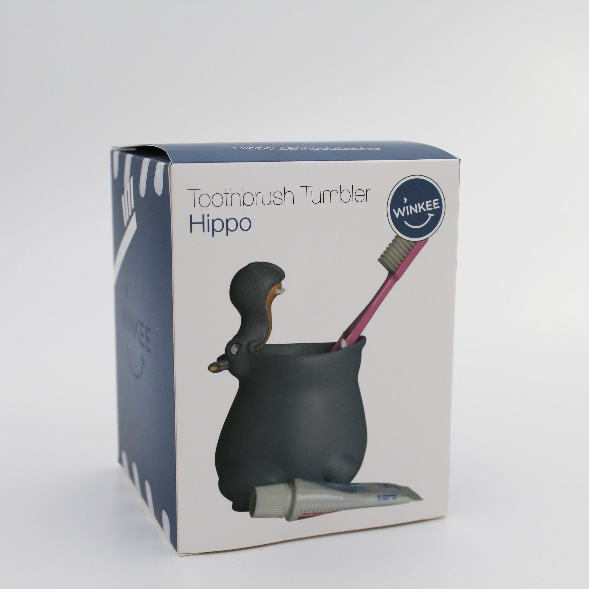 Hippo toothbrush tumbler packaging