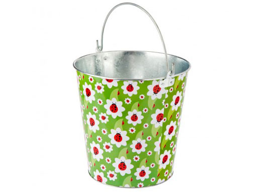 Secchio Giardinaggio Metallo Smaltato 12 L Ladybug