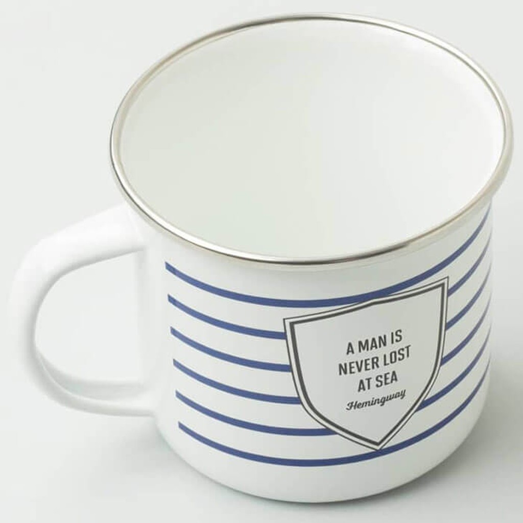 Hemingway Emailletasse von Izola