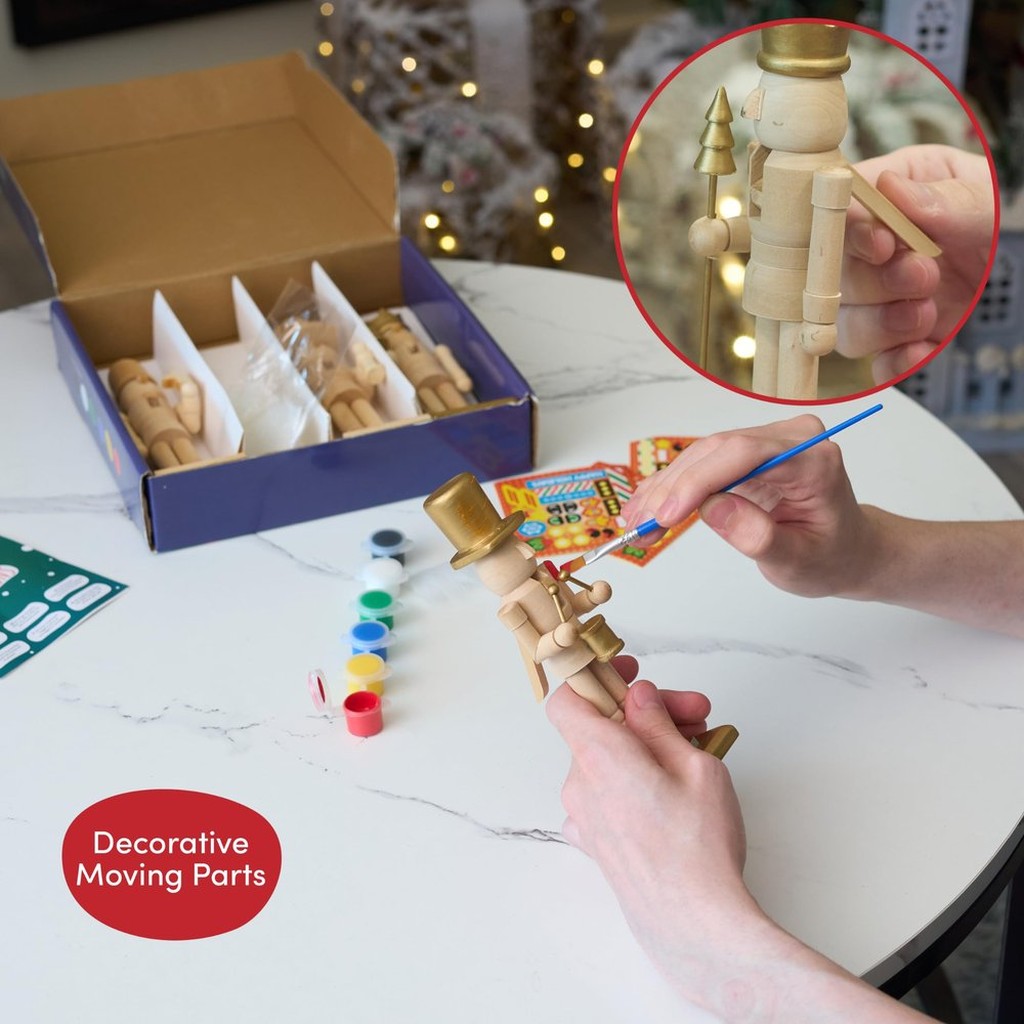 Nussknacker zum Selber Bemalen Set