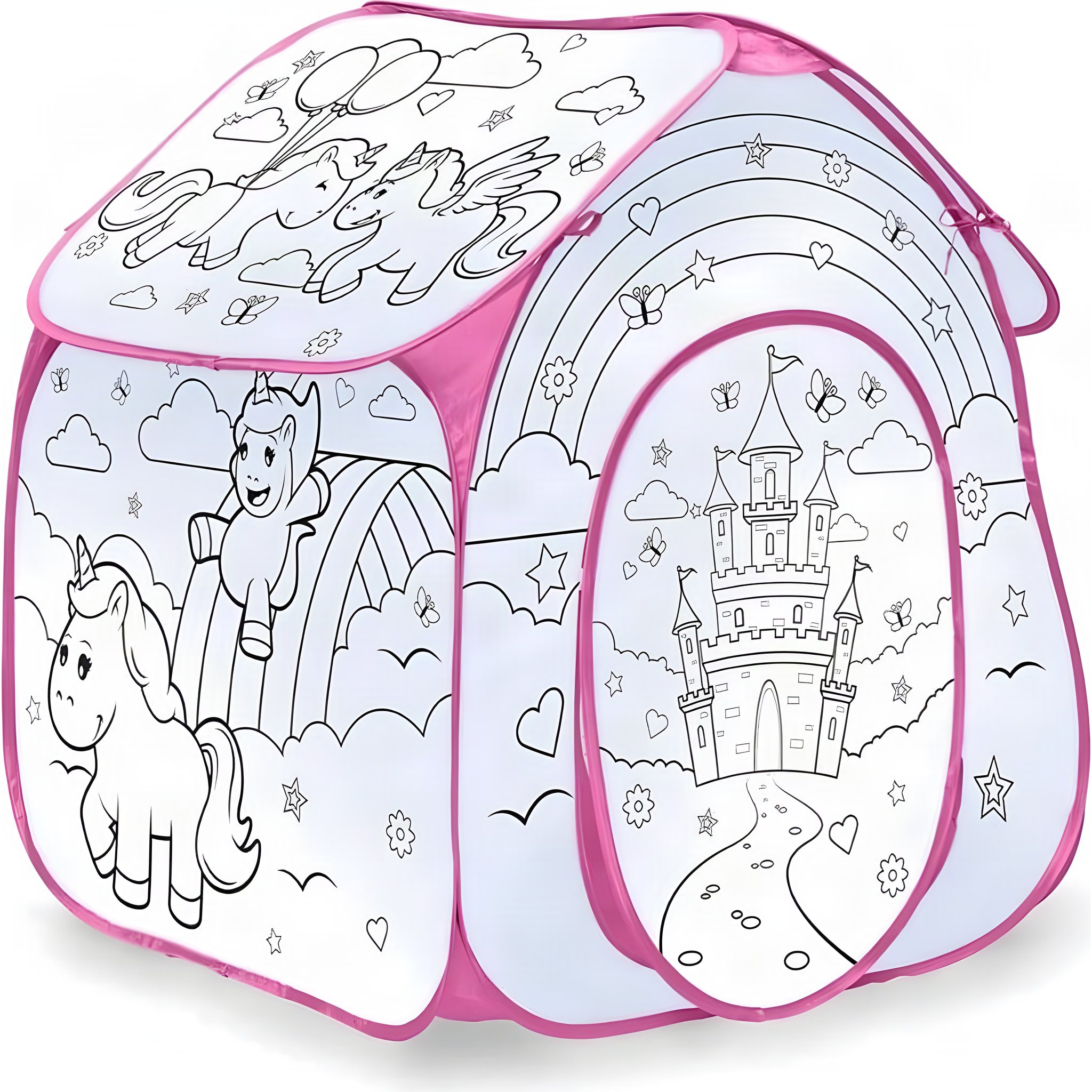 Einhorn Pop-Up-Spielzelt zum Bemalen von Tobar