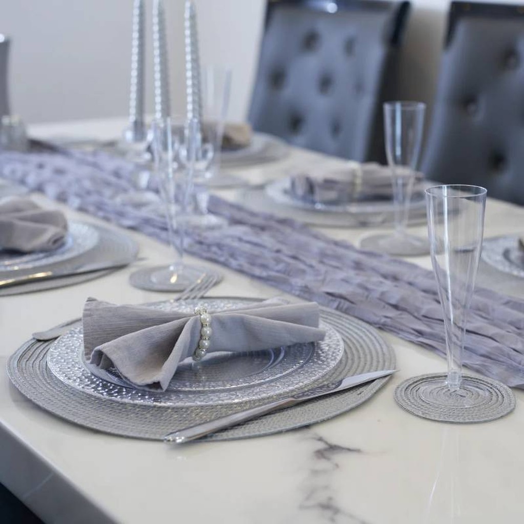 24 Wiederverwendbare Kunststoff-Sektgläser