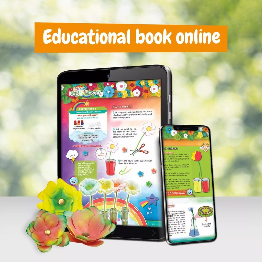 Papierblumen Bastelset