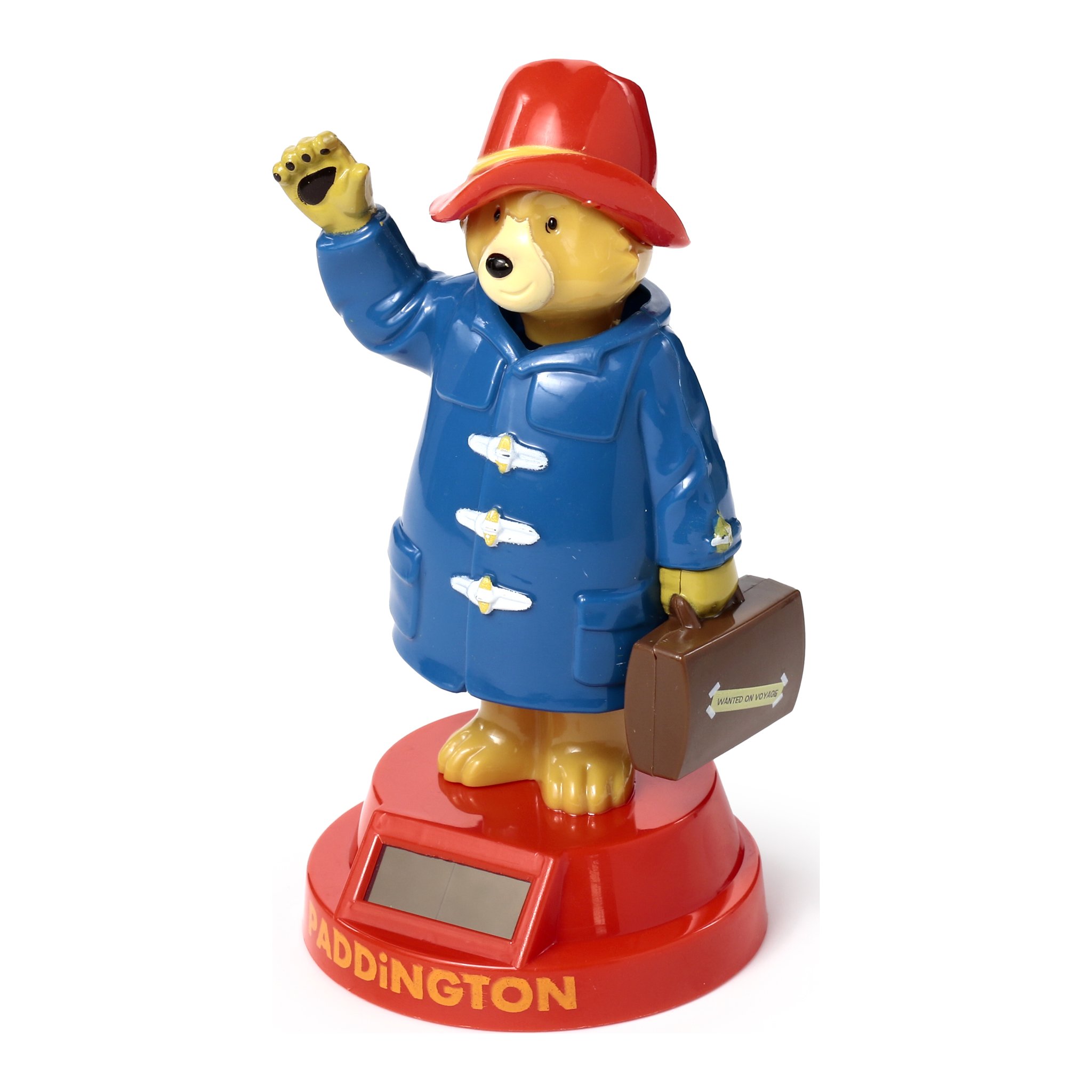 Paddington-Wackelfigur von schraeg vorne mit Koffer