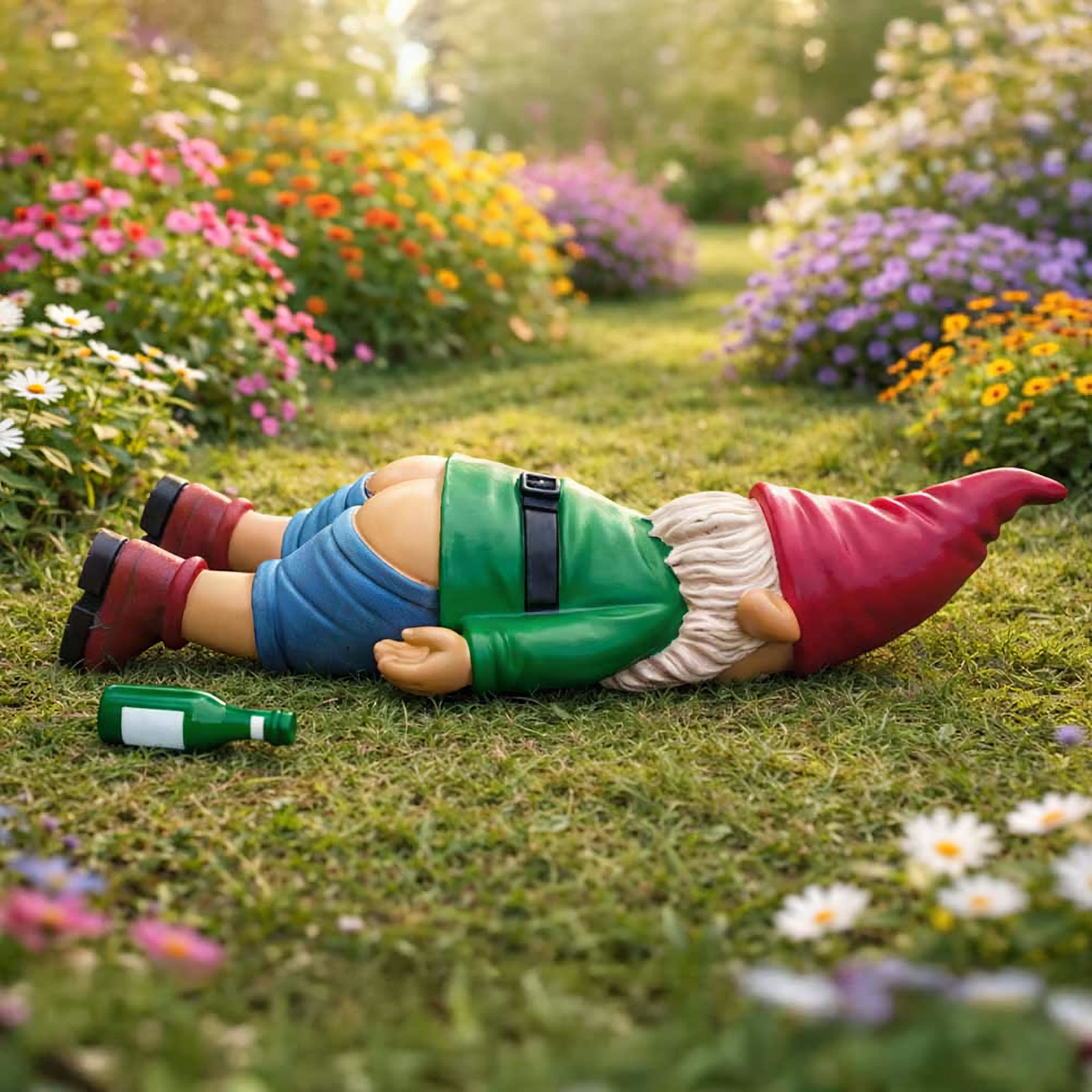 Betrunkener Gartenzwerg K.o.