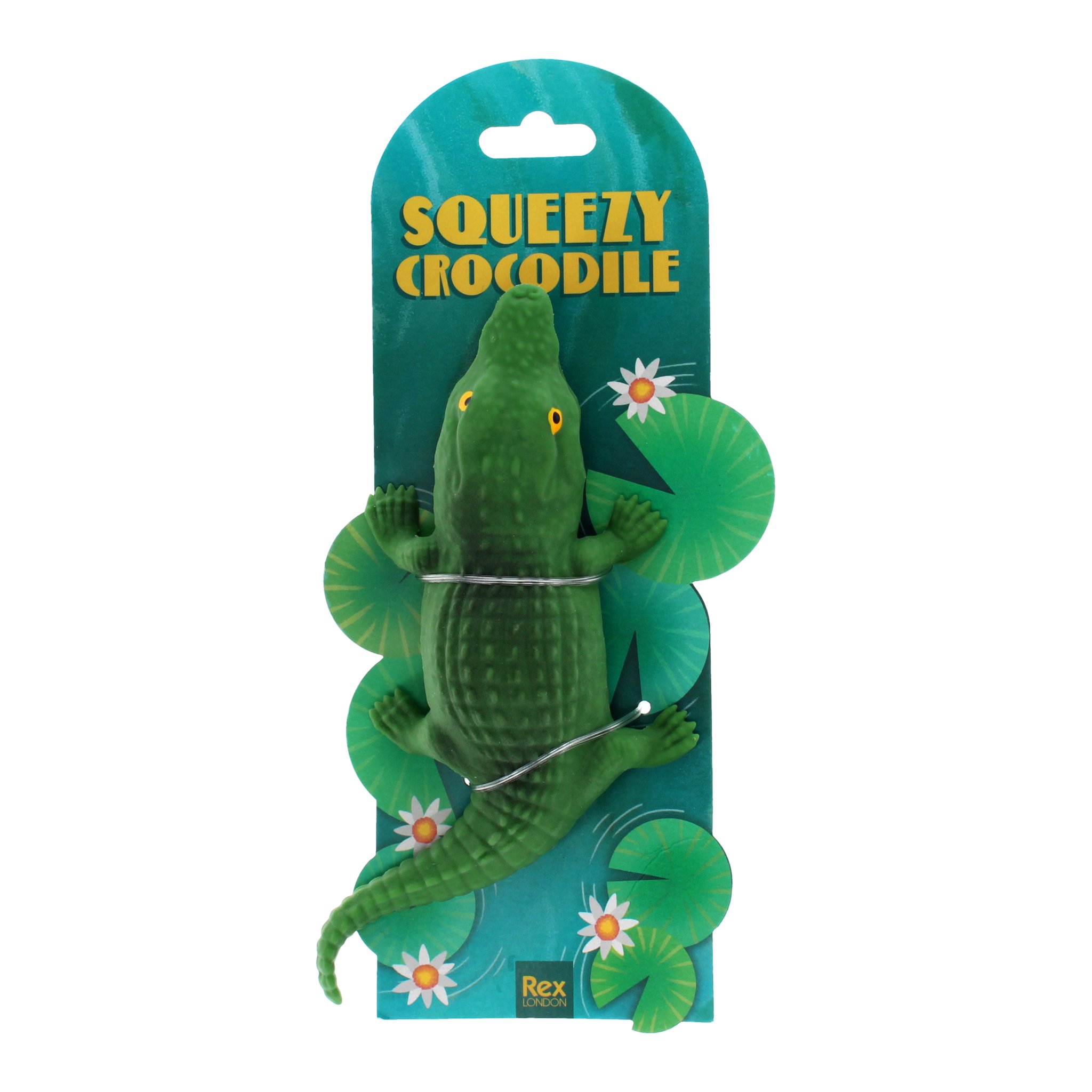 Squishy Krokodil auf der Karte «Squeezy Crocodile»