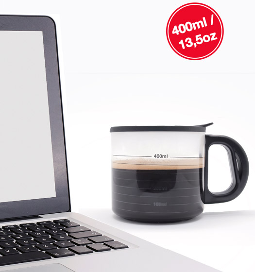 Mug Thermique Gradué avec Couvercle