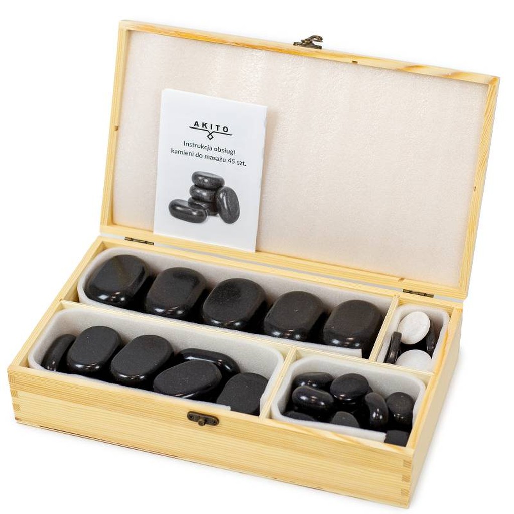 Akito Basalt Massage Steine-Set