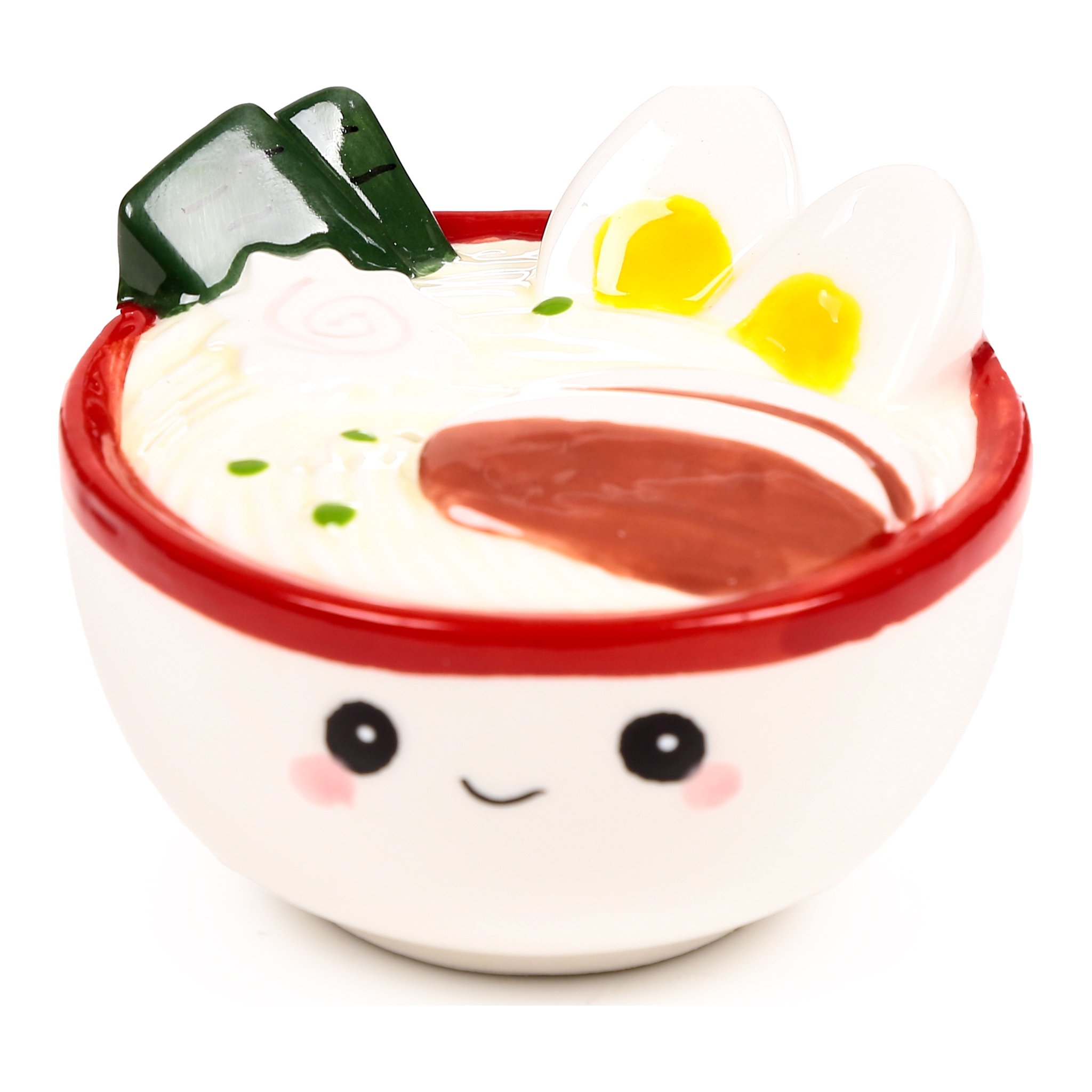 Ramen-Schale mit laechelndem Gesicht und Ei-Motiv