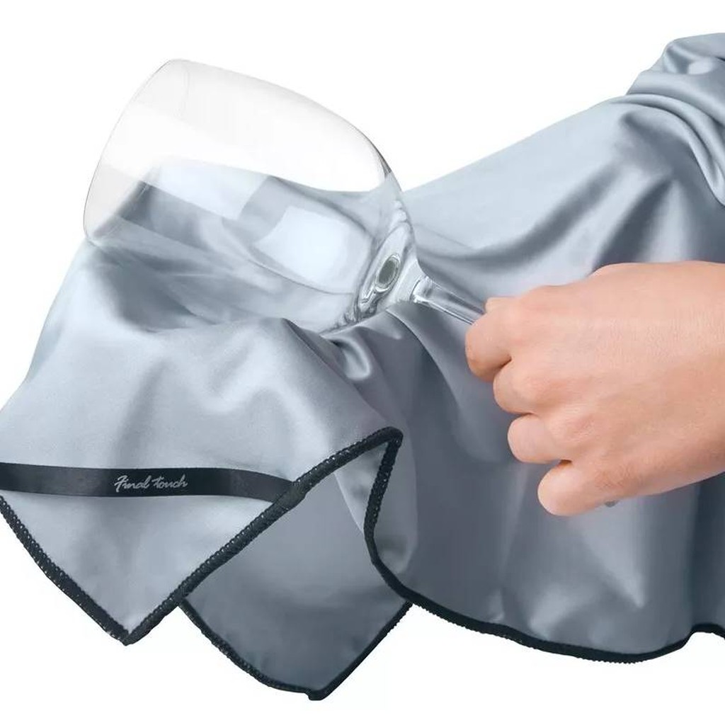 Final Touch Kardiertes Poliertuch für Weingläser