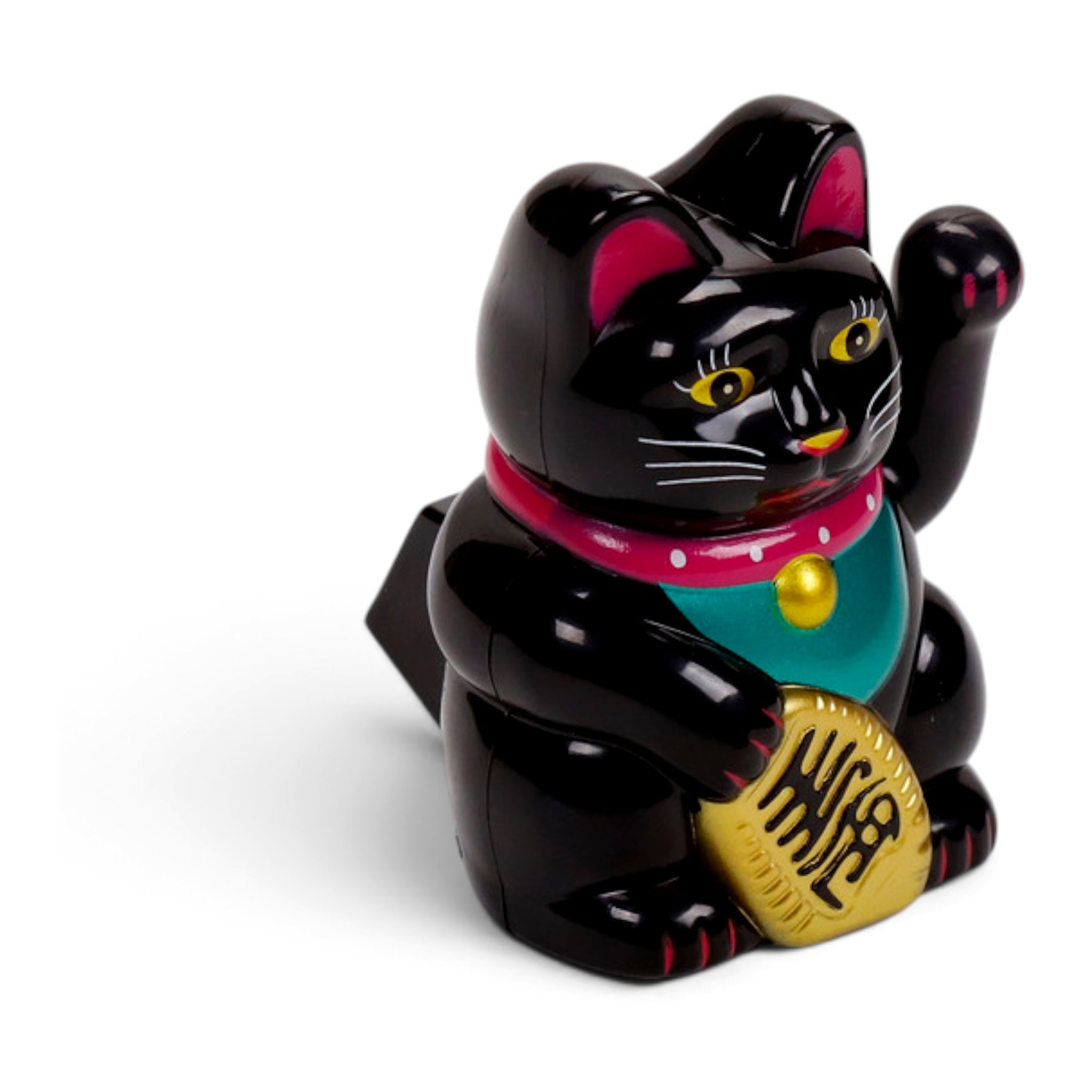 Schwarze Maneki Neko Winkekatze