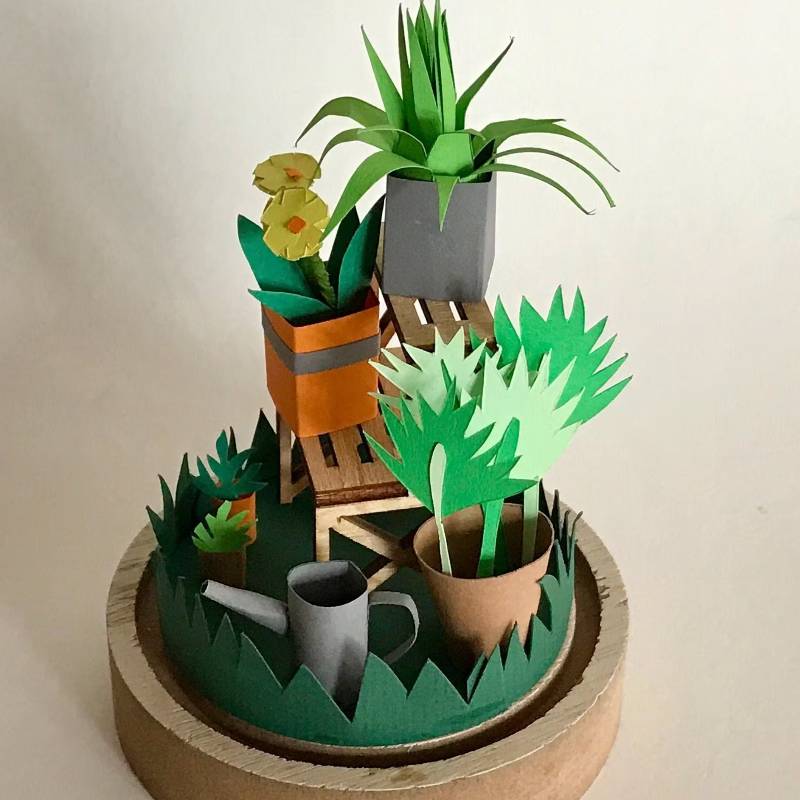 Kit de bricolage de jardin en papier