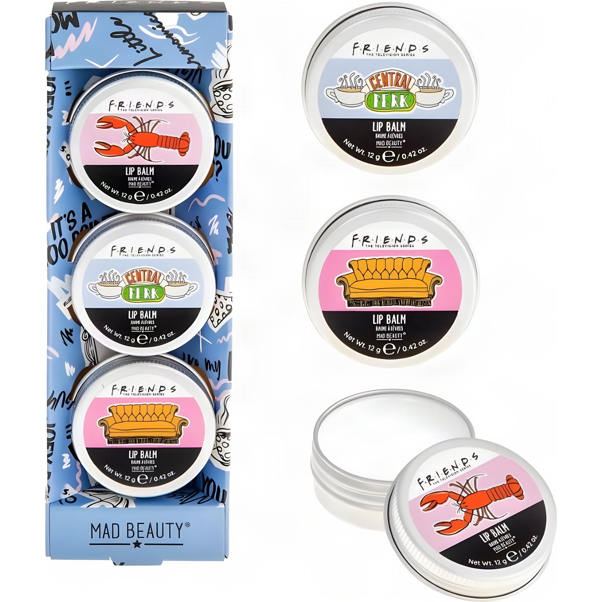 Friends Modern Lip Balm Trio