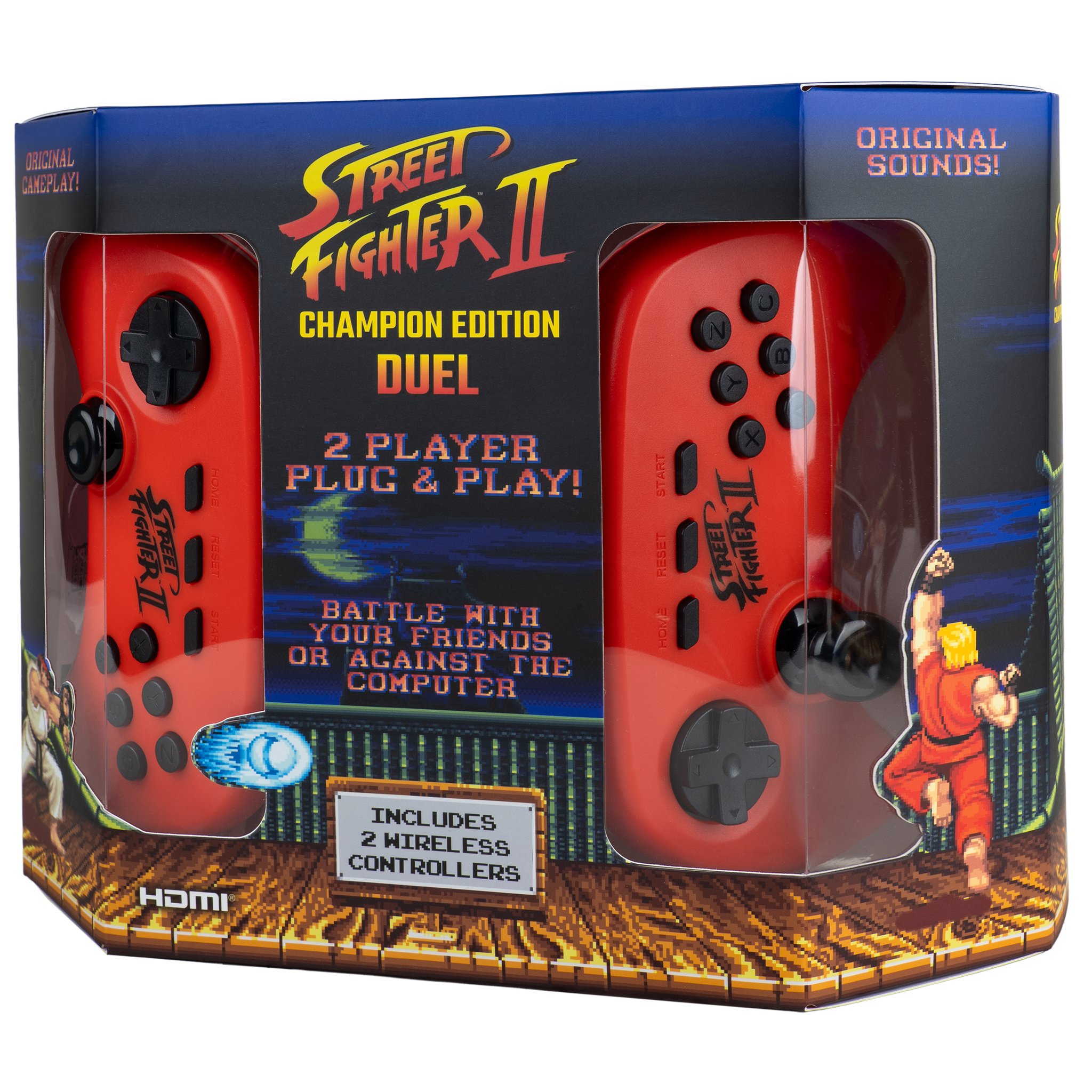 Street Fighter II Duel Verpackung Seitenansicht links