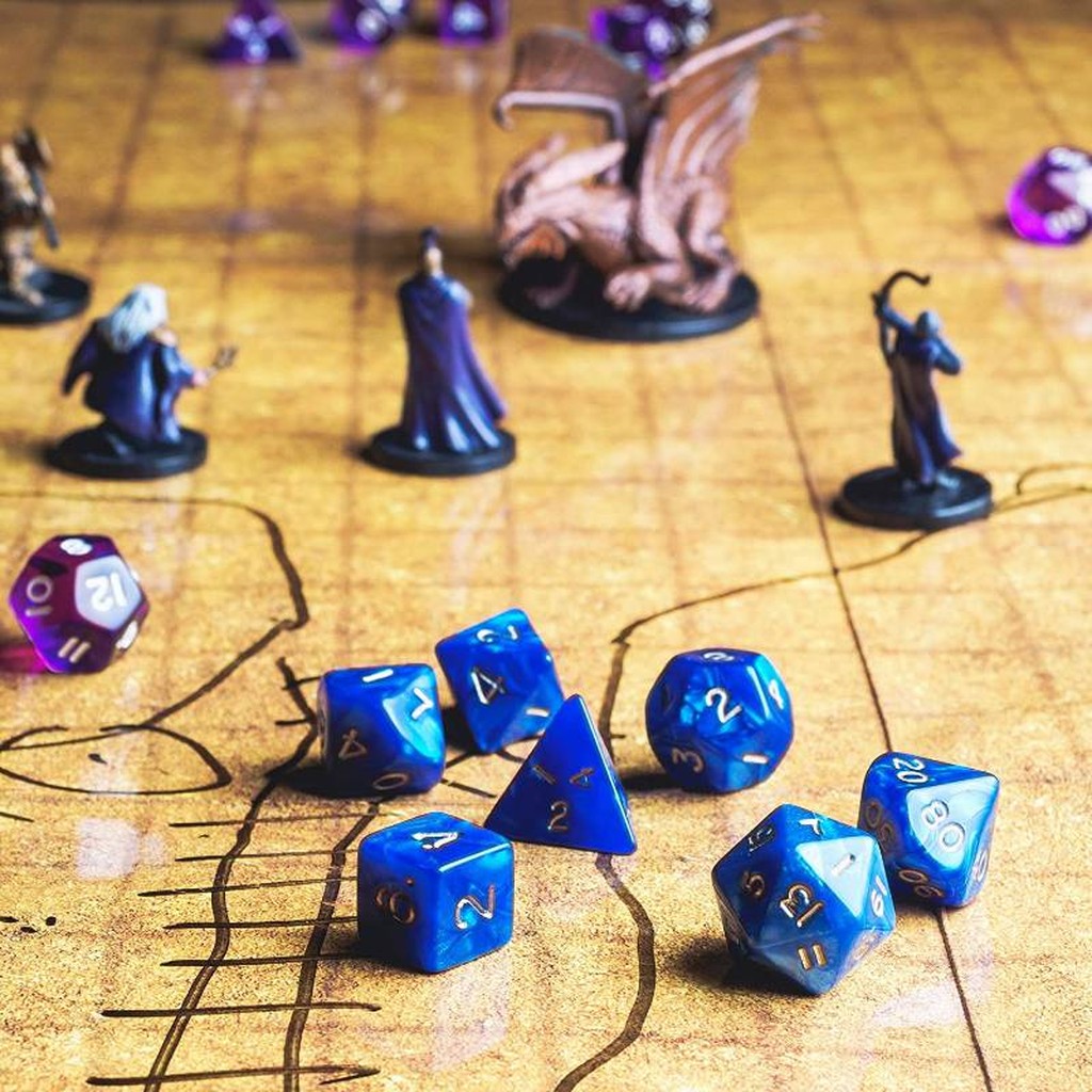 10 Sets mit je 7 Polyedrischen Würfeln für Rollenspiele