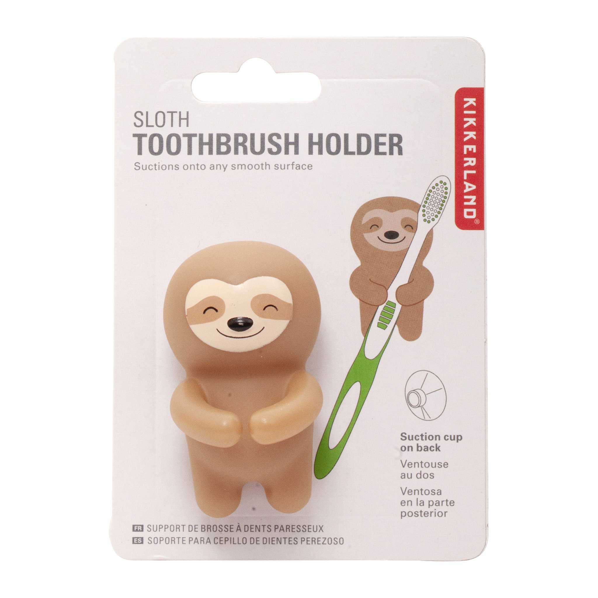 Sloth Toothbrush Holder – Kikkerland packaging