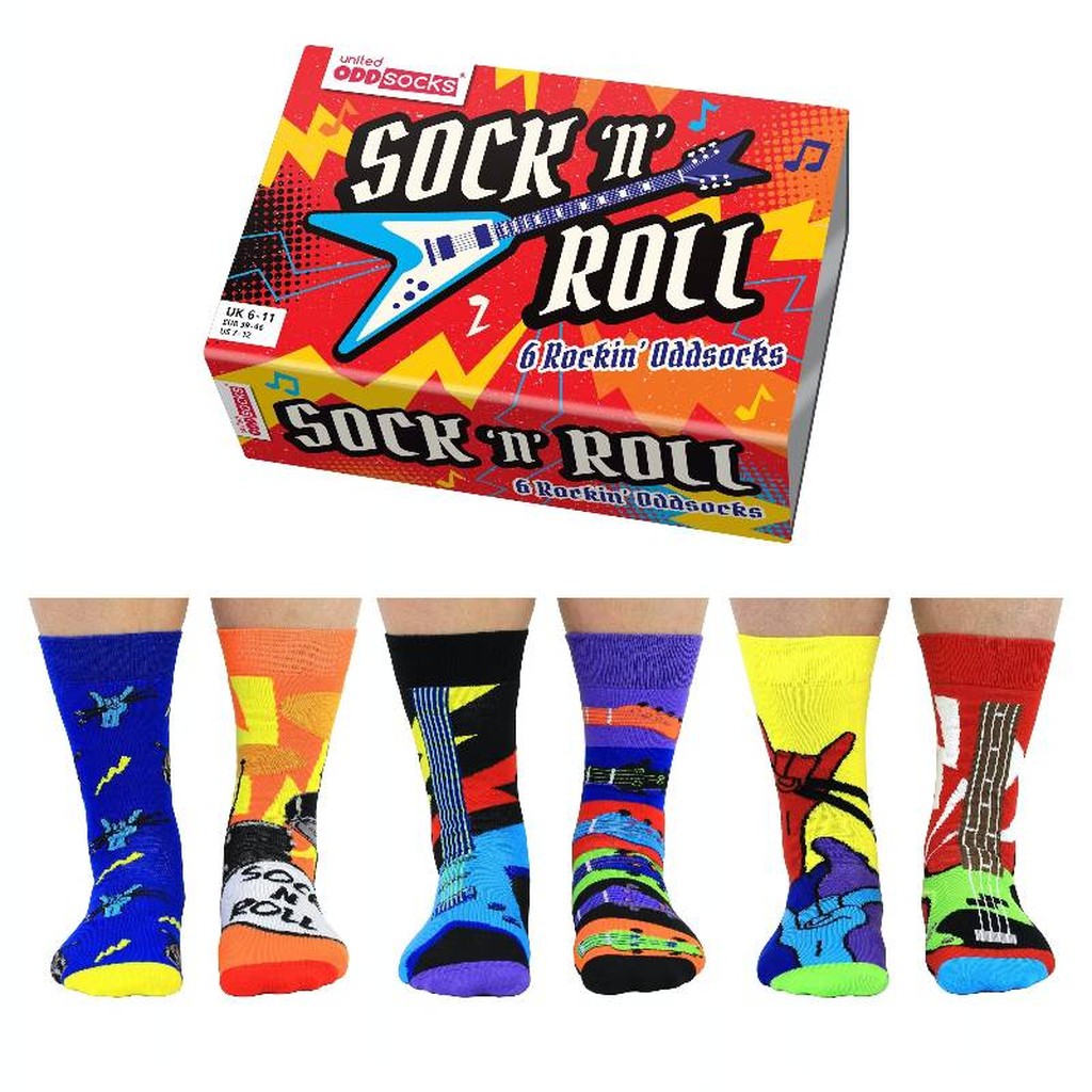 Rock and Roll Socken Geschenkset Oddsocks