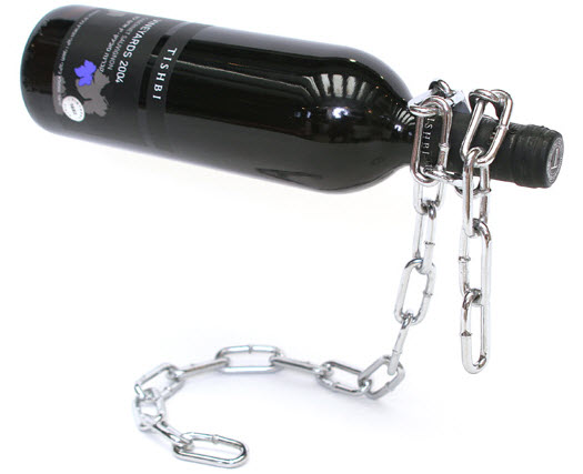 Weinflaschen Halter Kette Illusion Schwebende Flasche