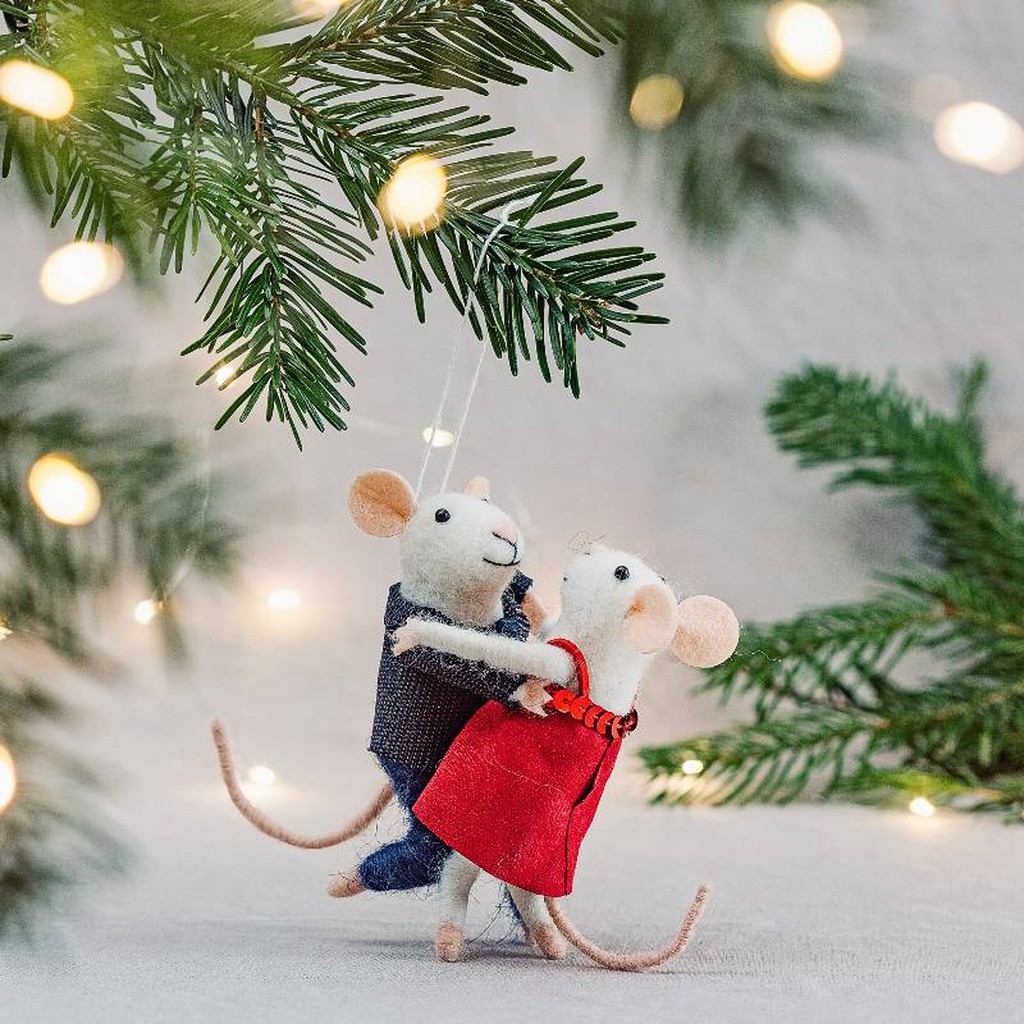 Tanzmäuse Weihnachtsanhänger