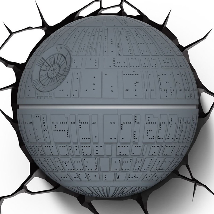 Star Wars Death Star 3D LED Wall Light