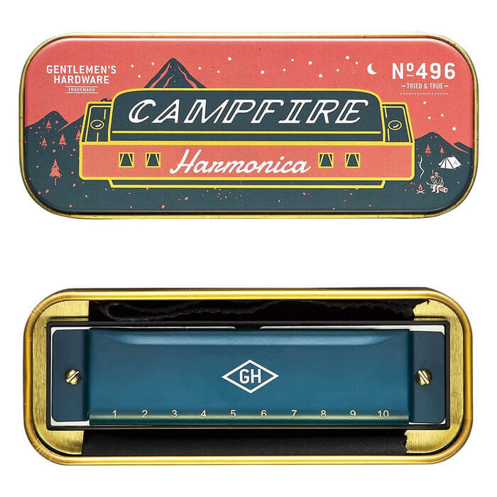 Gentlemen's Hardware Lagerfeuer Mundharmonika von Wild and Wolf