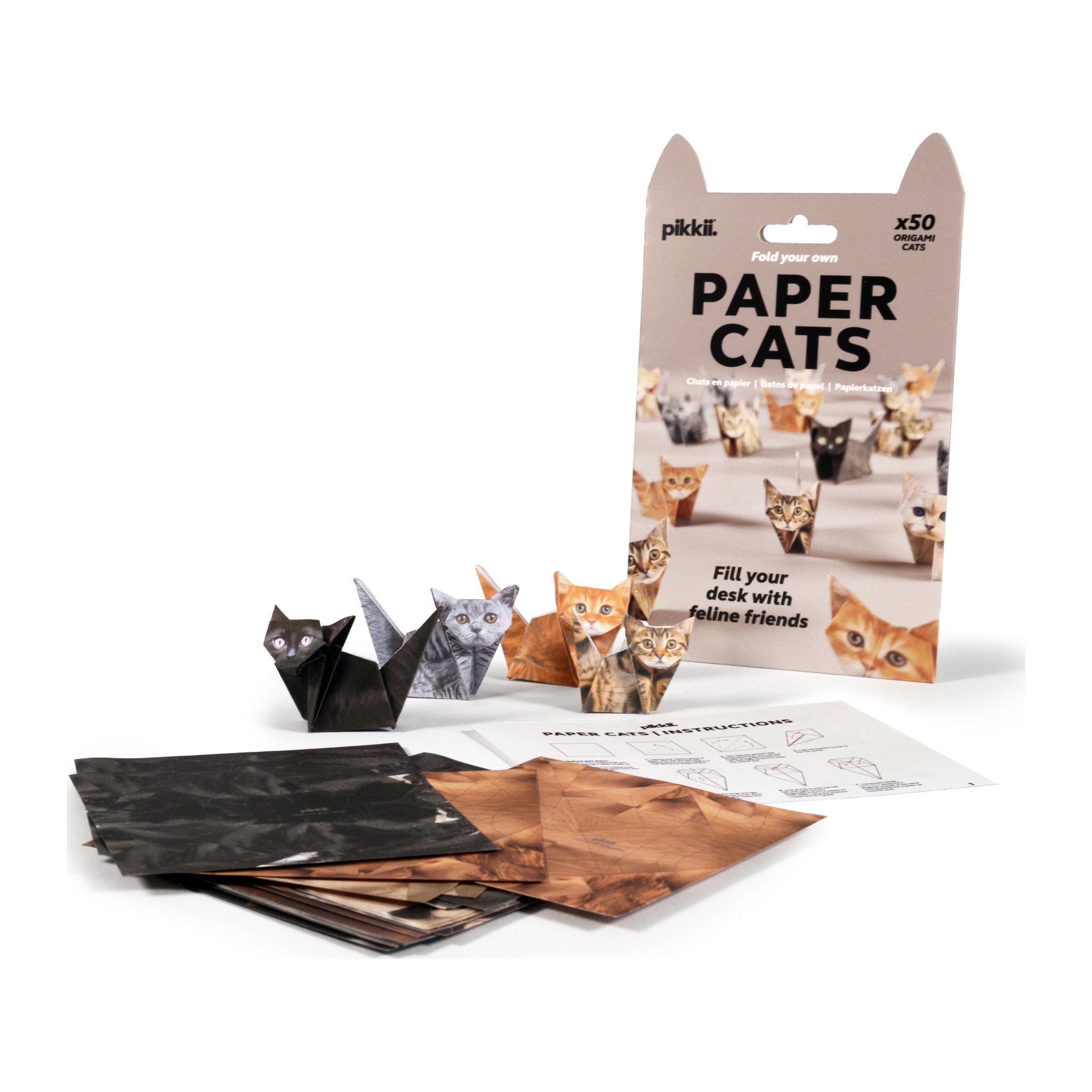 Paper Cats Origami-Set – 50 Falt-Katzen (Bild 6)