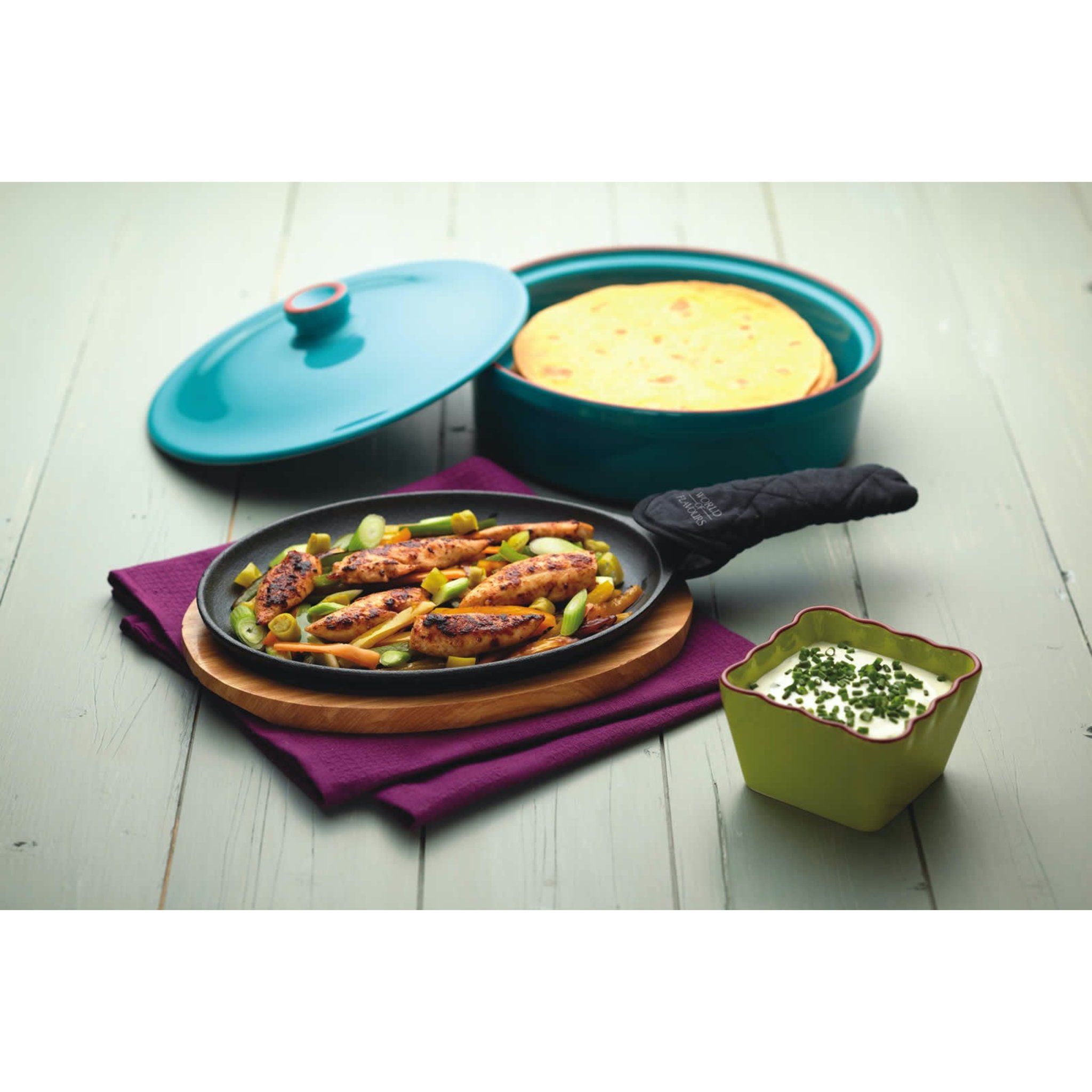 Gusseiserne Fajita-Pfanne