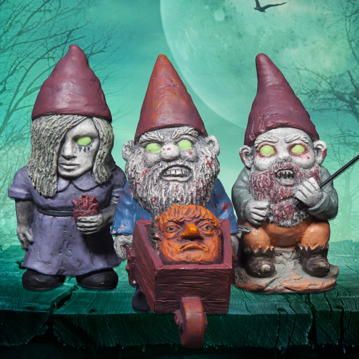 Mini Zombie Gnomes - Set of 3