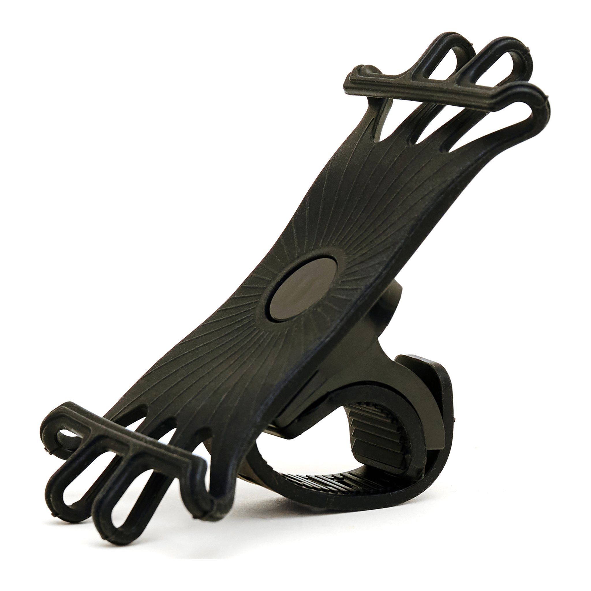 Le support smartphone en silicone fixé au tube du guidon