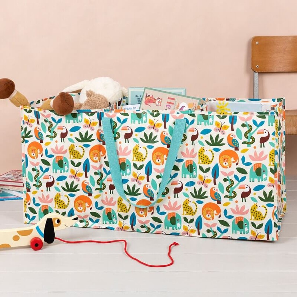 Aufbewahrungstasche mit wilden Tieren von Rex London