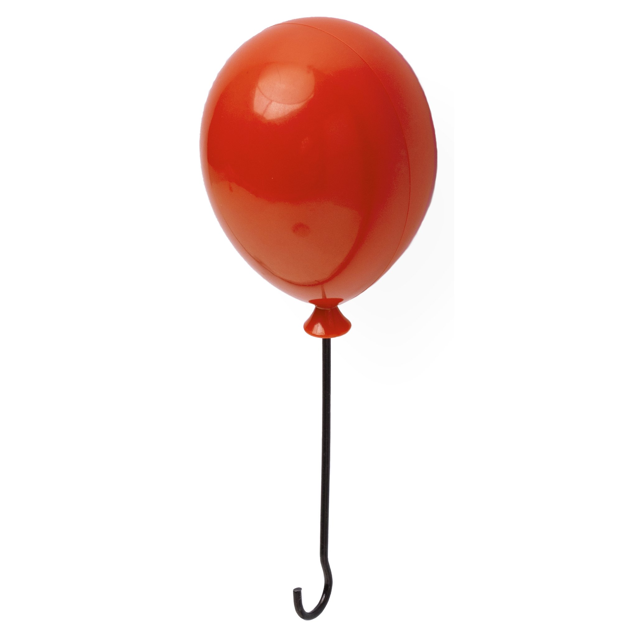 Einzelner roter Luftballon Schlüsselhänger